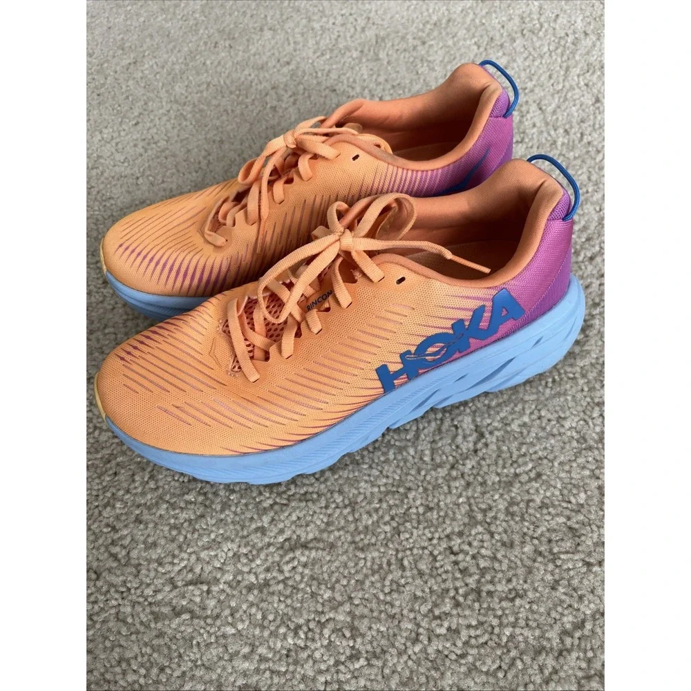 Hoka One One Rincon 3 Womens Running Shoes 1119396 MOCY Orange US 8B